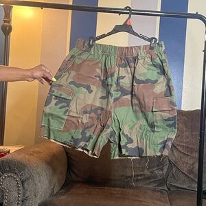 Women’s Camouflage Cargo Shorts